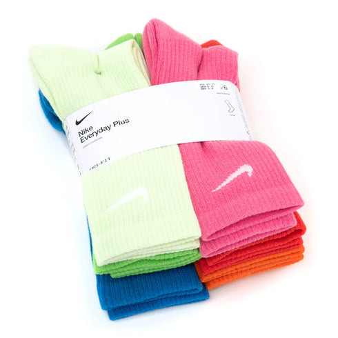 Nike SB - Everyday Plus Cushioned Crew Sock 6 Pack (Multi Color)